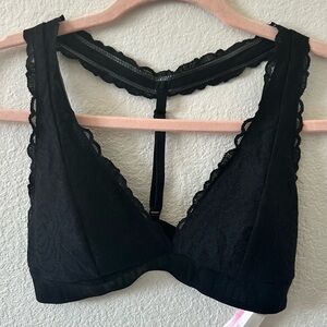 PINK Victoria's Secret Black Lace‎ Bralette SZ M